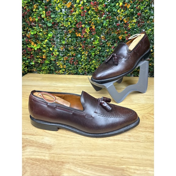 Allen Edmonds Grayson 8287 Shell Cordovan Leather Tassel Loafers USA Men 11D 11 - Picture 1 of 10
